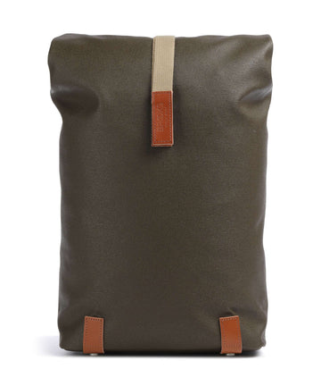 Brooks England Pickwick Cotton Canvas Small Rolltop ryggsäck moss