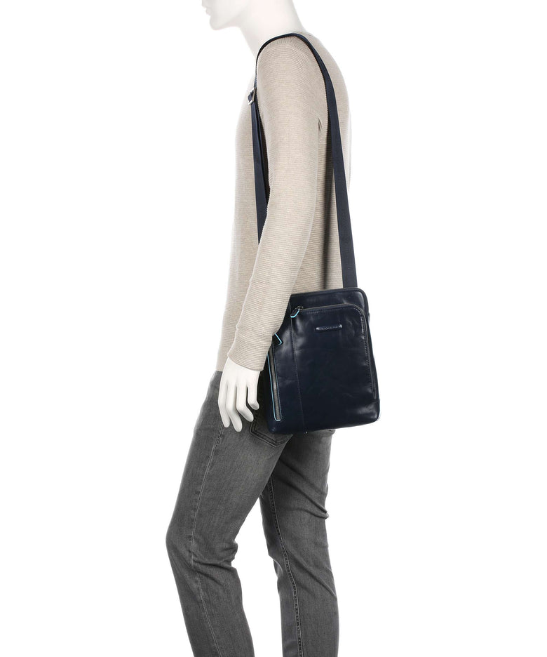 Piquadro Blue Square Crossbody bag blu