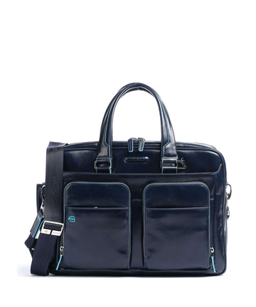 Piquadro Blue Square Briefcase blu