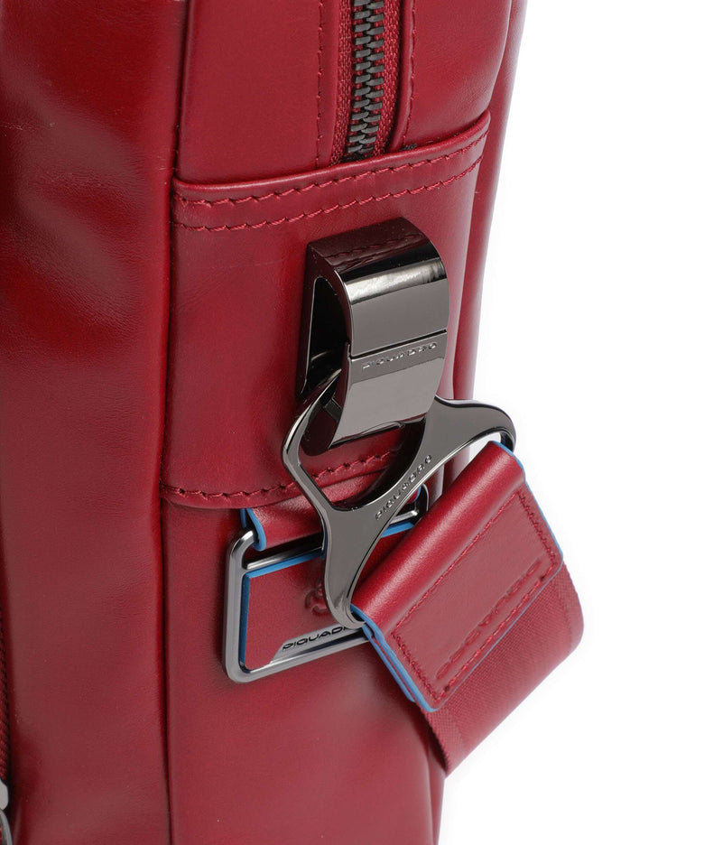 Piquadro Blue Square Briefcase rosso
