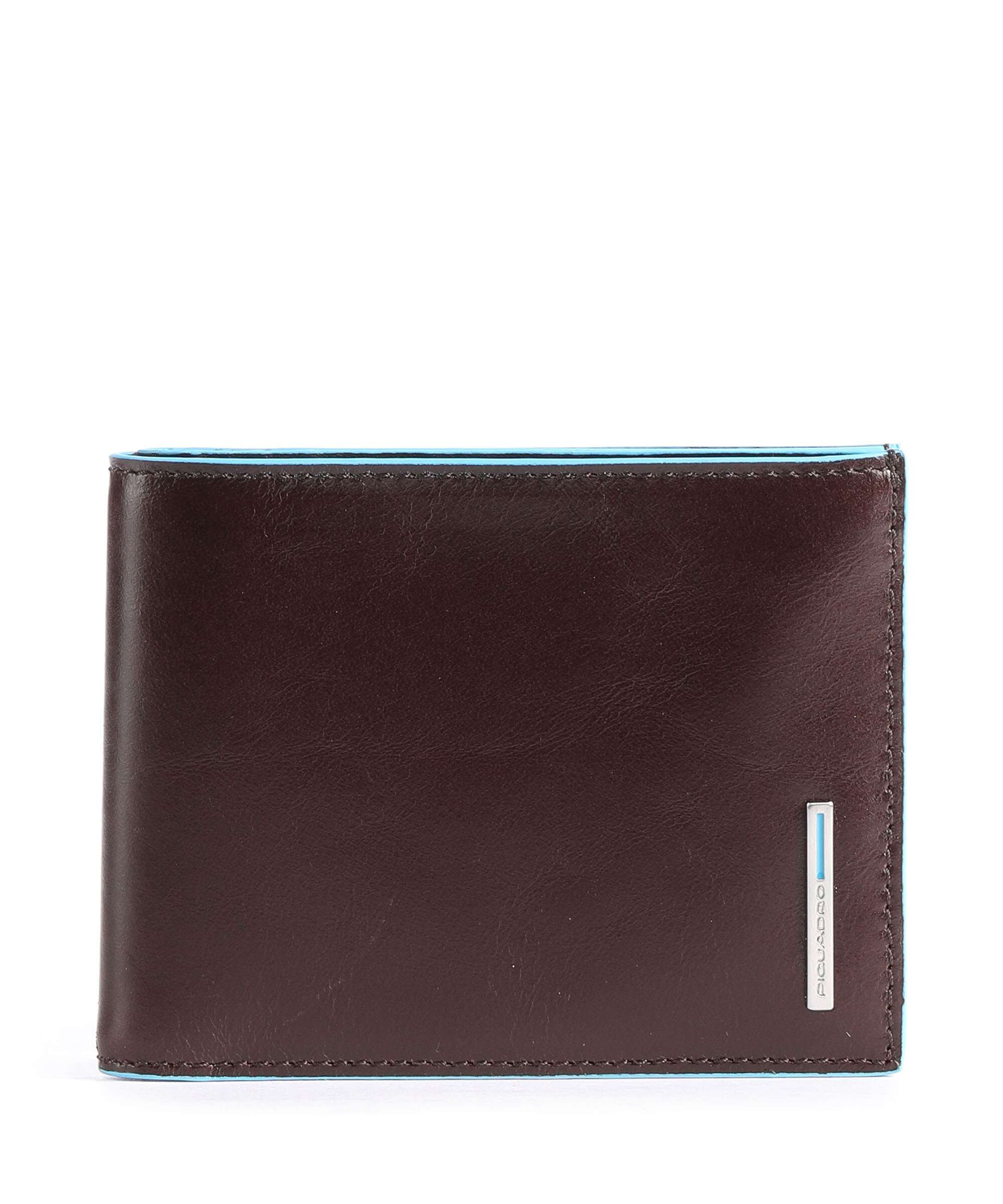 Piquadro Blue Square Credit card holder mahogany