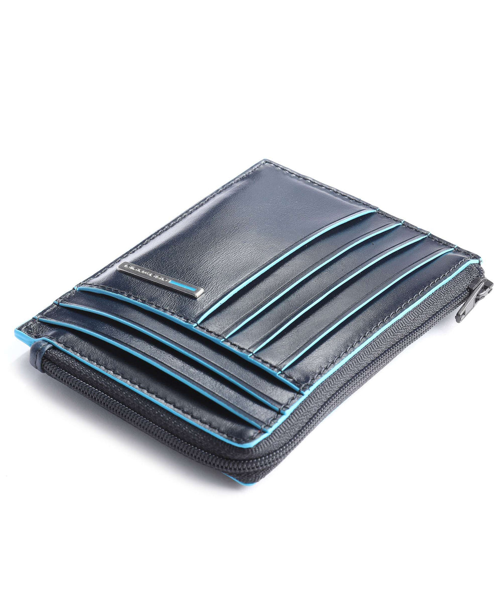 Piquadro Blue Square Credit card holder dark blue