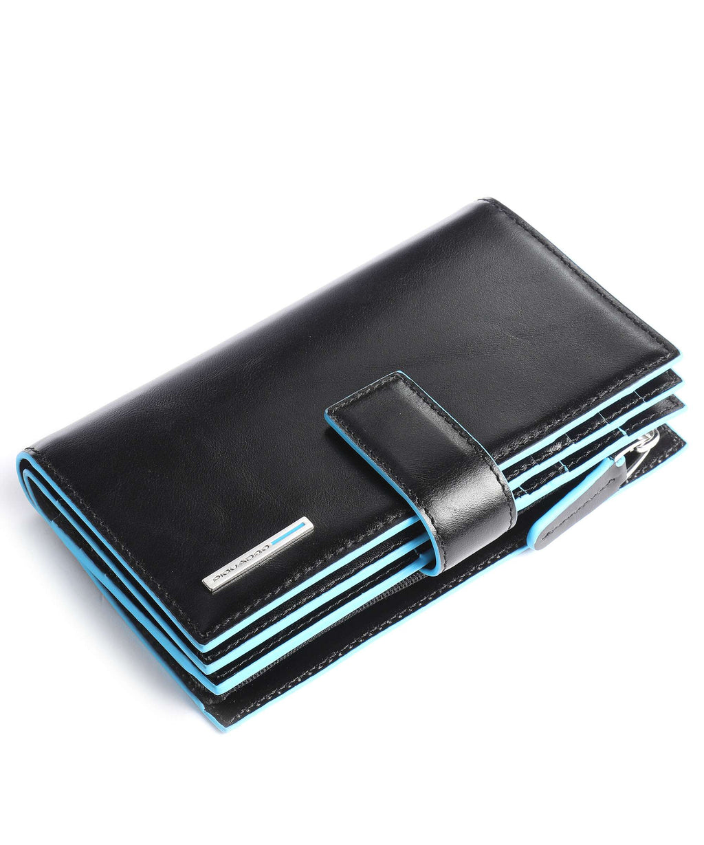 Piquadro Blue Square Credit card holder black