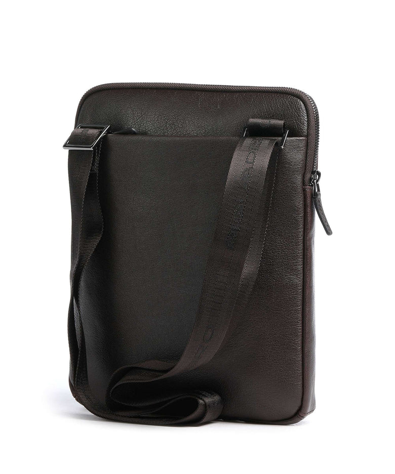 Piquadro Black Square Crossbody bag testa di moro