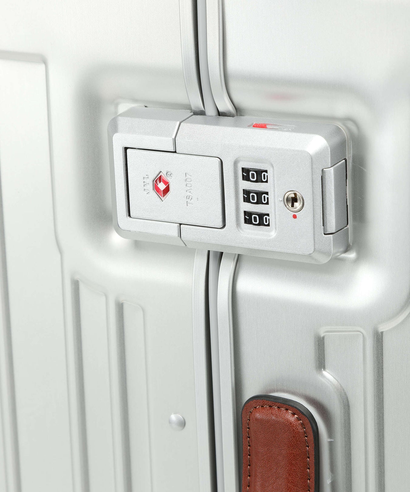 Piquadro Alu Spinner (4 wheels) grey/hide