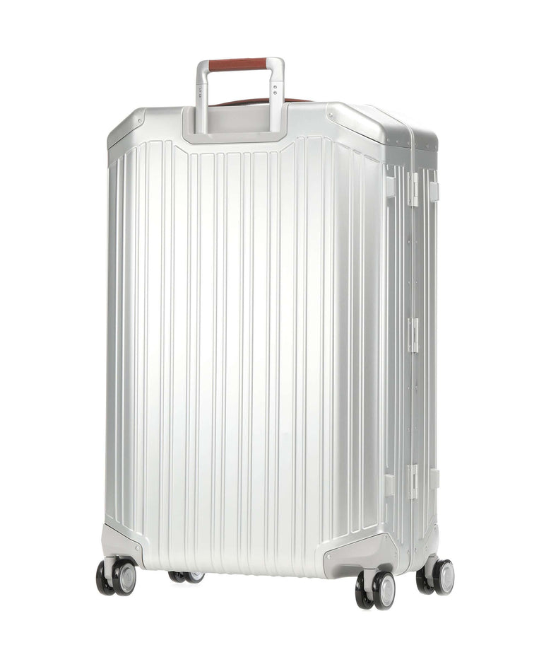 Piquadro Alu Spinner (4 wheels) grey/hide