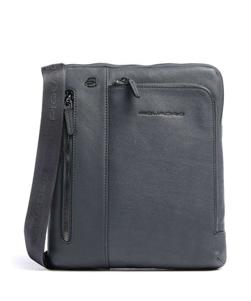 Piquadro Black Square Crossbody bag blue ocean