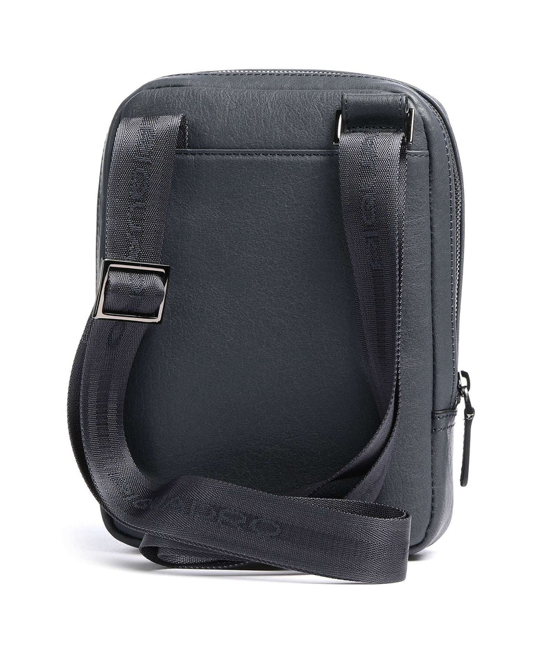 Piquadro Black Square Crossbody bag blue ocean