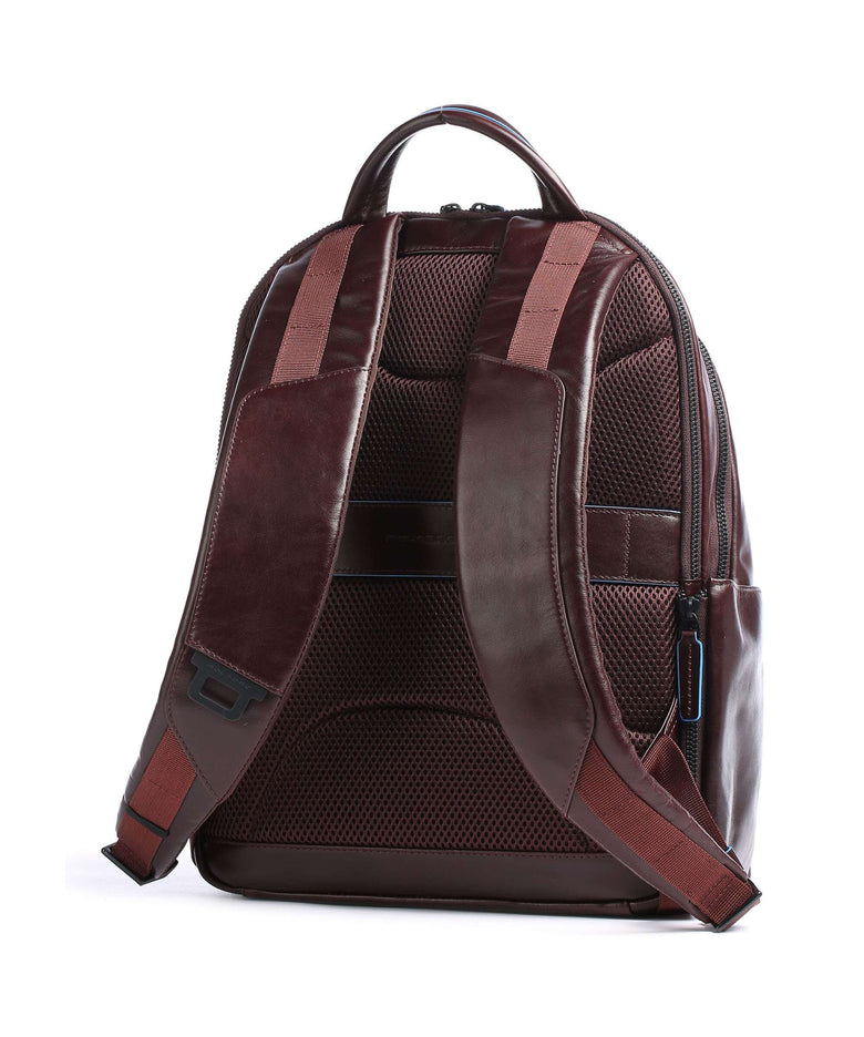 Piquadro Blue Square Revamp Laptop backpack mahogany