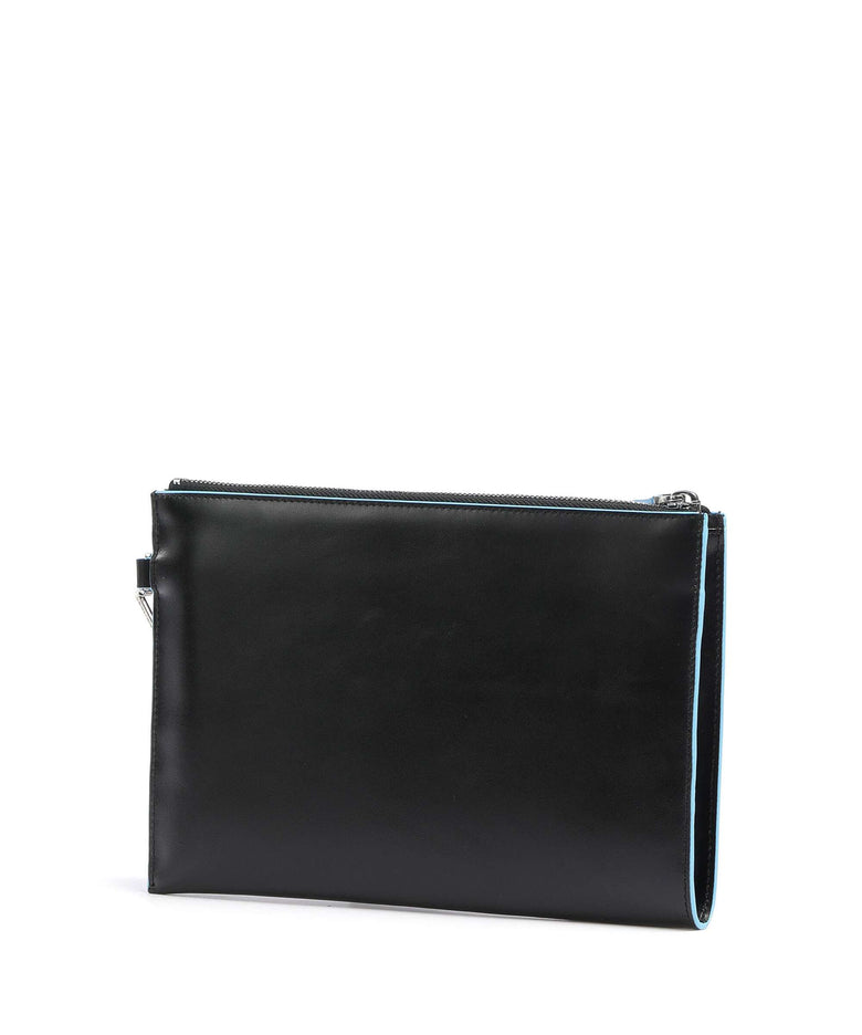 Piquadro Blue Square Wristlet black