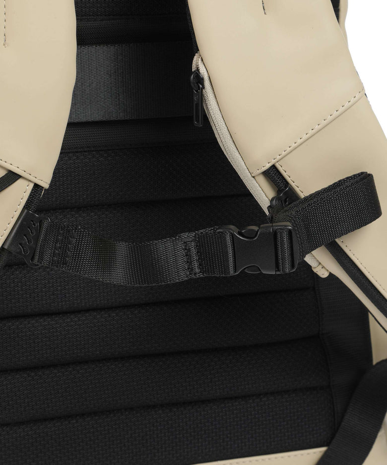 Piquadro Corner 2.0 Rolltop backpack beige