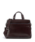 Piquadro Blue Square Briefcase mogano