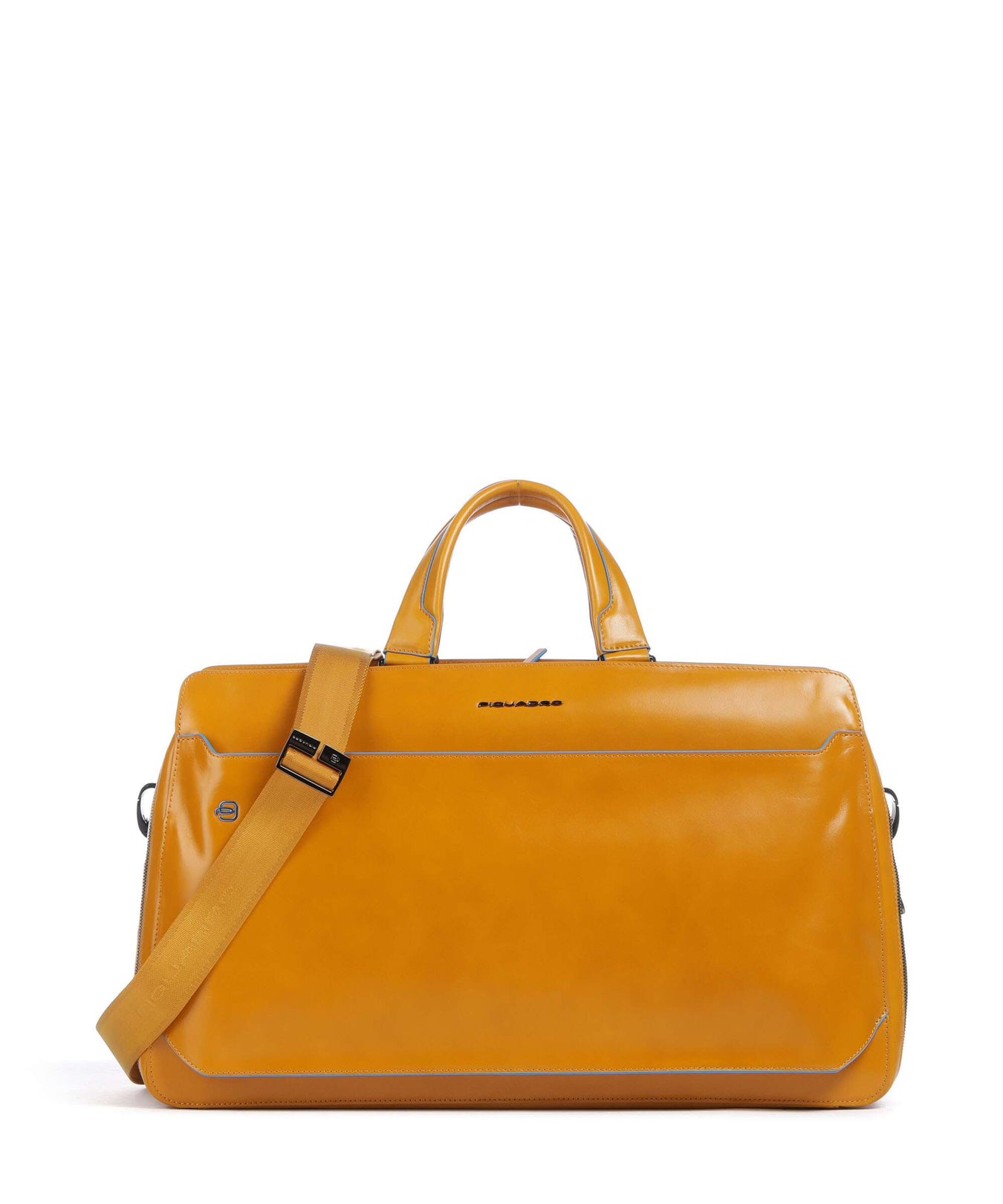 Piquadro Blue Square Weekend bag giallo zafferano