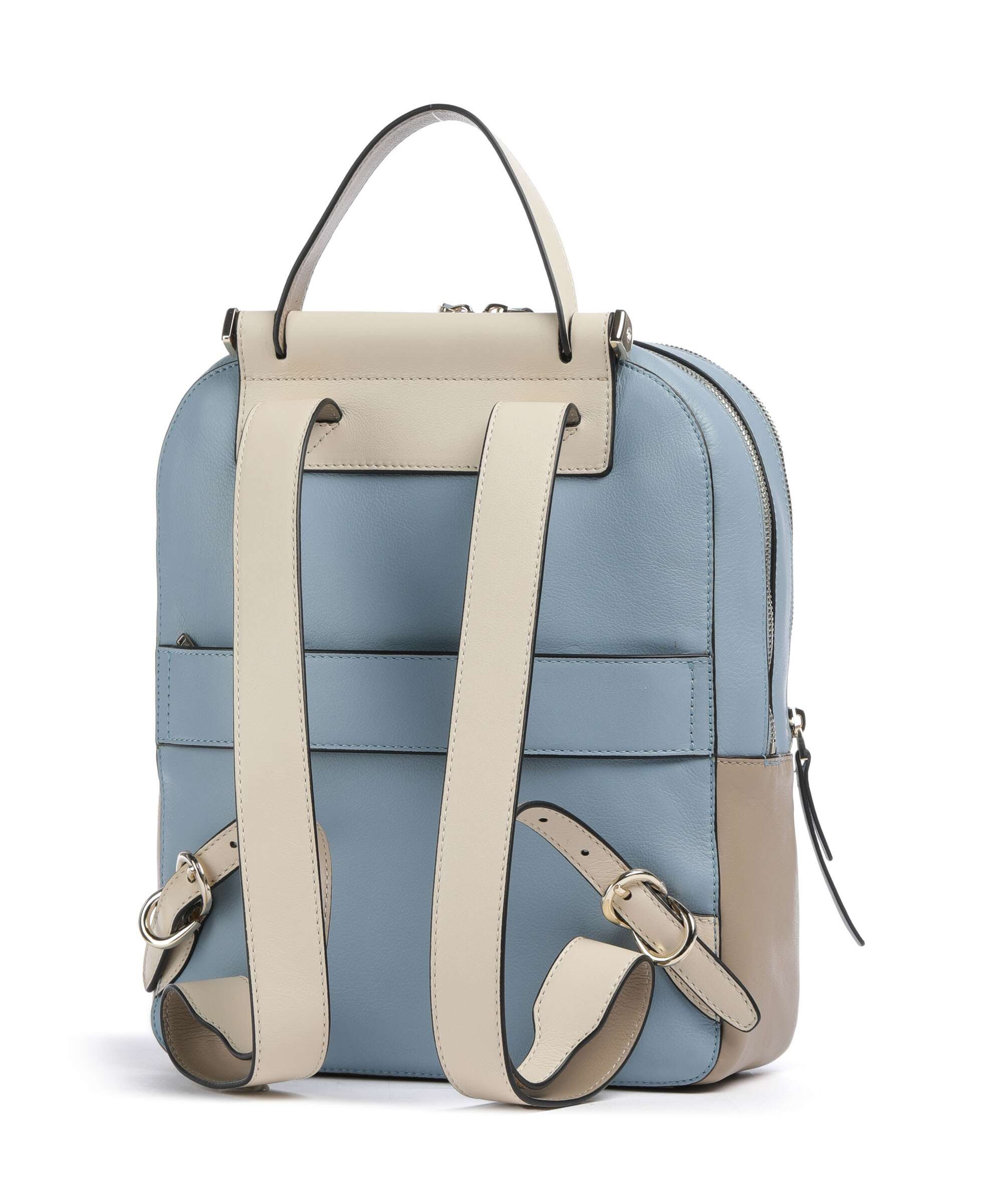 Piquadro Circle RFID Backpack light blue/beige