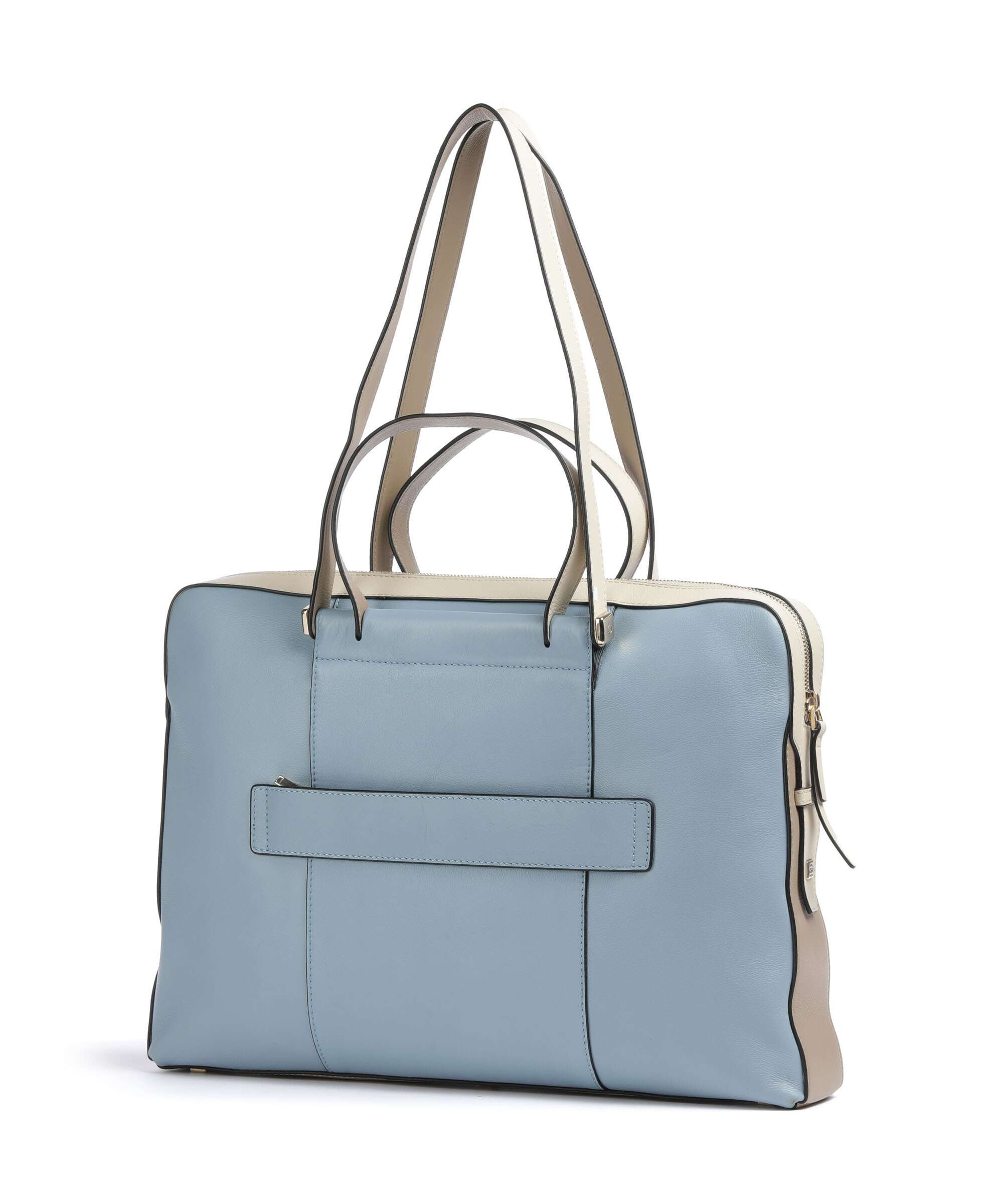 Piquadro W92 Briefcase light blue/beige