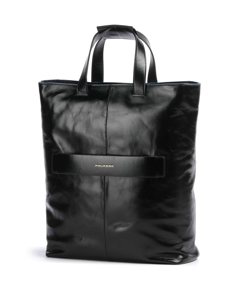 Piquadro Blue Square Hobo bag black