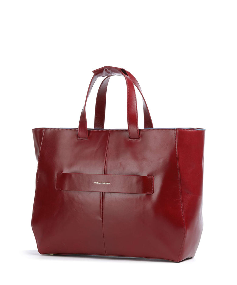 Piquadro Blue Square Briefcase red