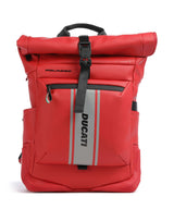 Piquadro Corner Special Ducati Rolltop ryggsäck red