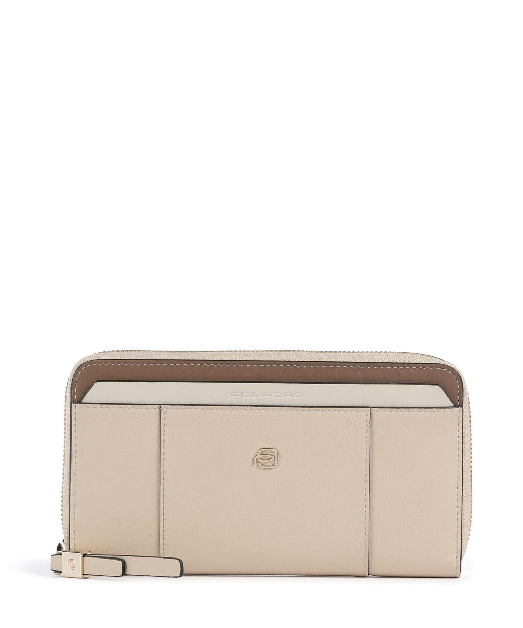 Piquadro Circle Wallet beige/cuoio
