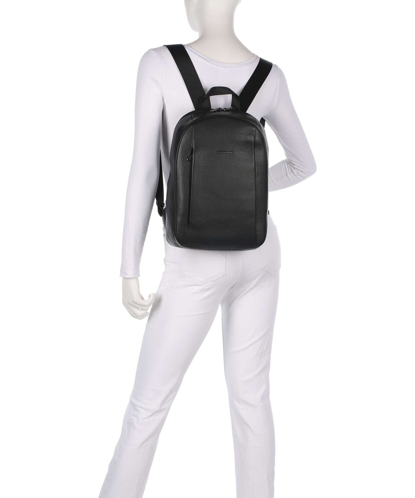 Mandarina Duck Mellow Leather Backpack nero