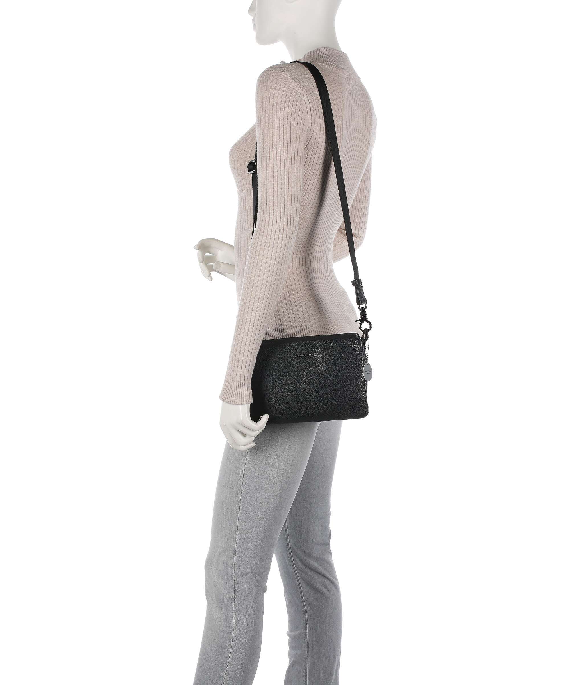 Mandarina Duck Mellow Leather Crossbody bag nero