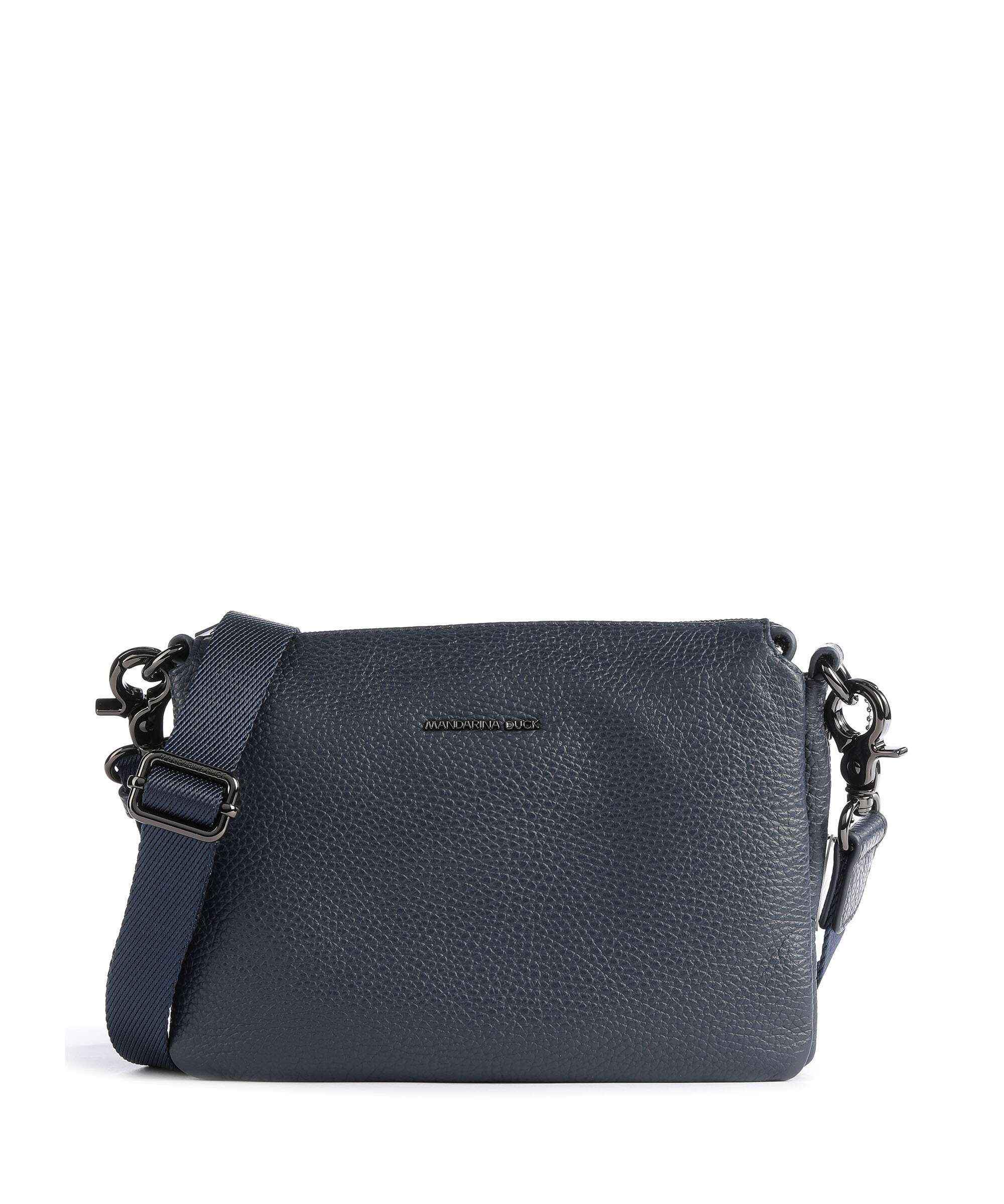 Mandarina Duck Mellow Leather Crossbody bag dress blue