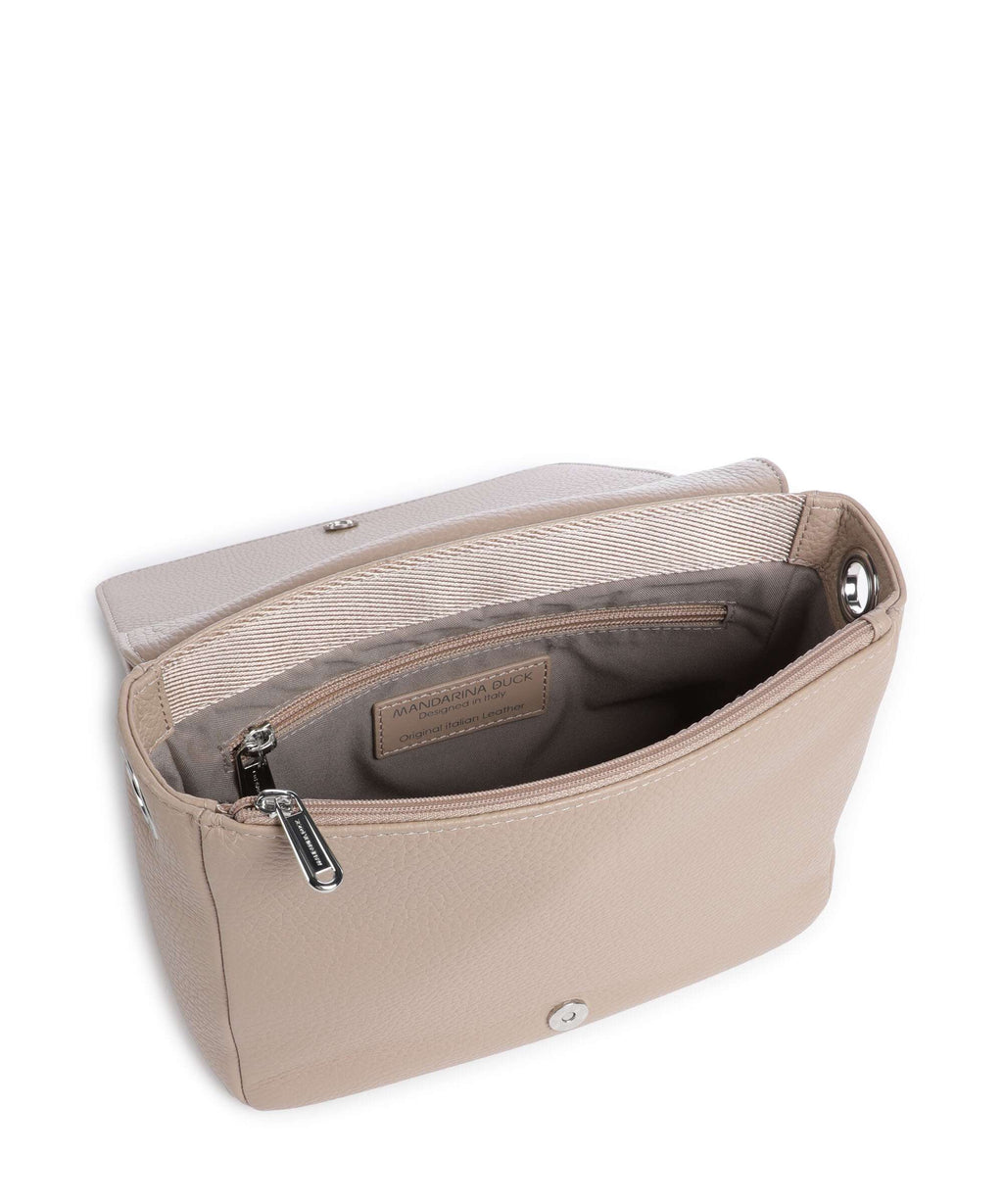 Mandarina Duck Mellow Leather Shoulder bag warm taupe