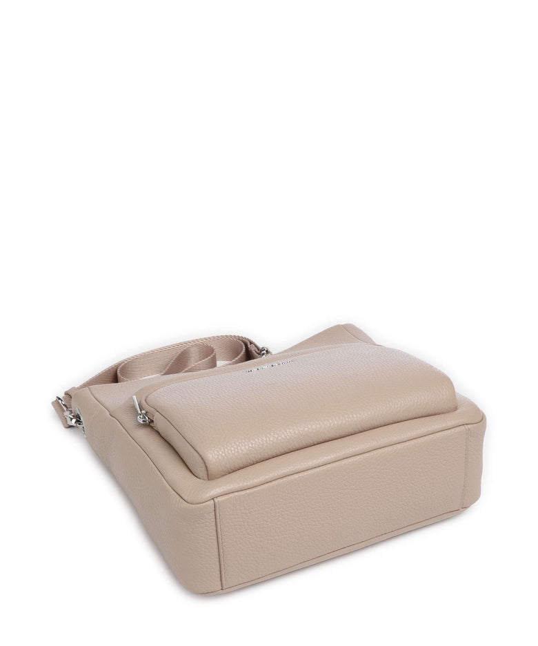 Mandarina Duck Mellow Leather Crossbody bag warm taupe