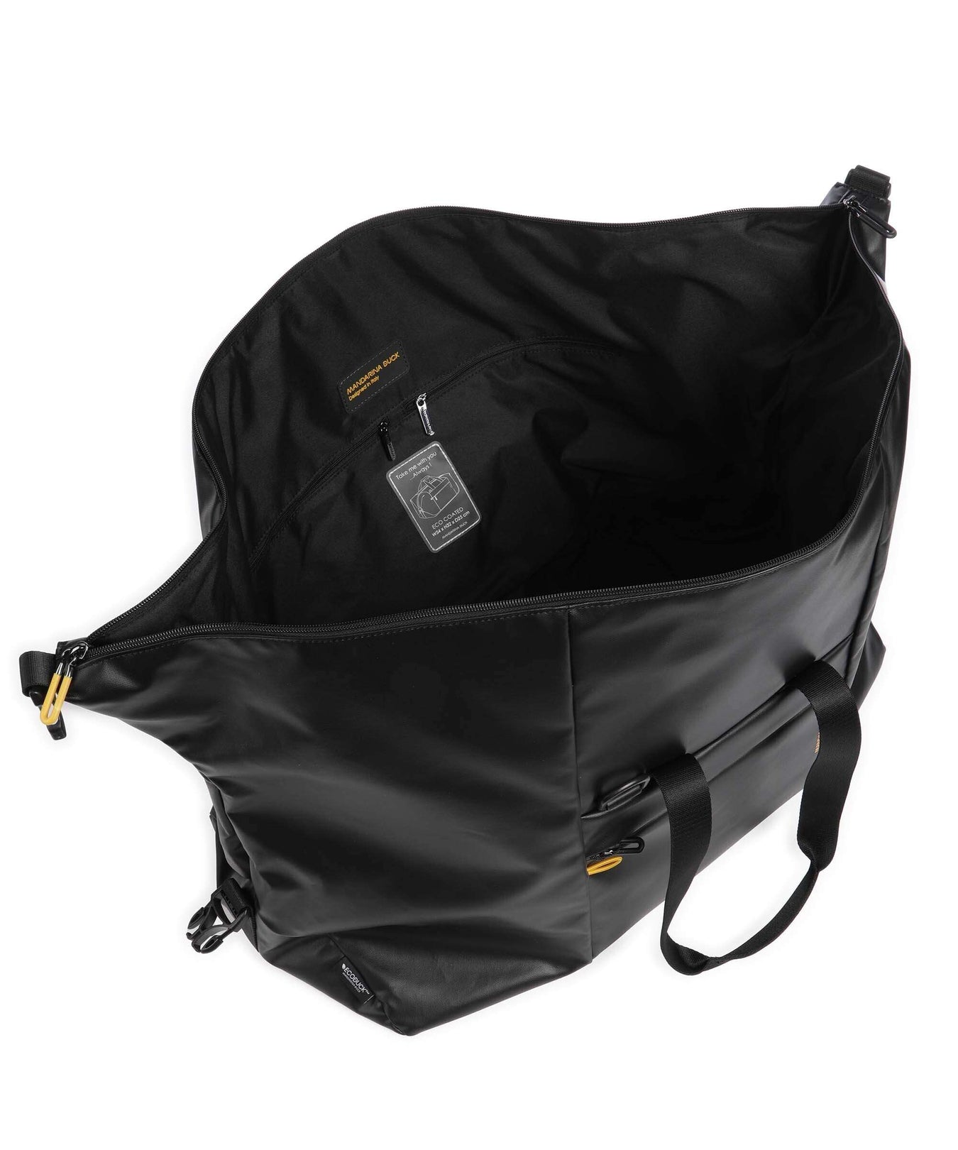 Mandarina Duck Eco Coated Weekend bag black