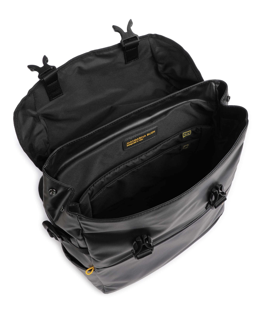 Mandarina Duck Eco Coated Laptop backpack black