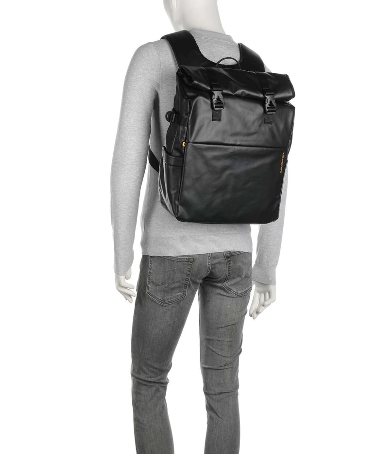 Mandarina Duck Eco Coated Laptop backpack black