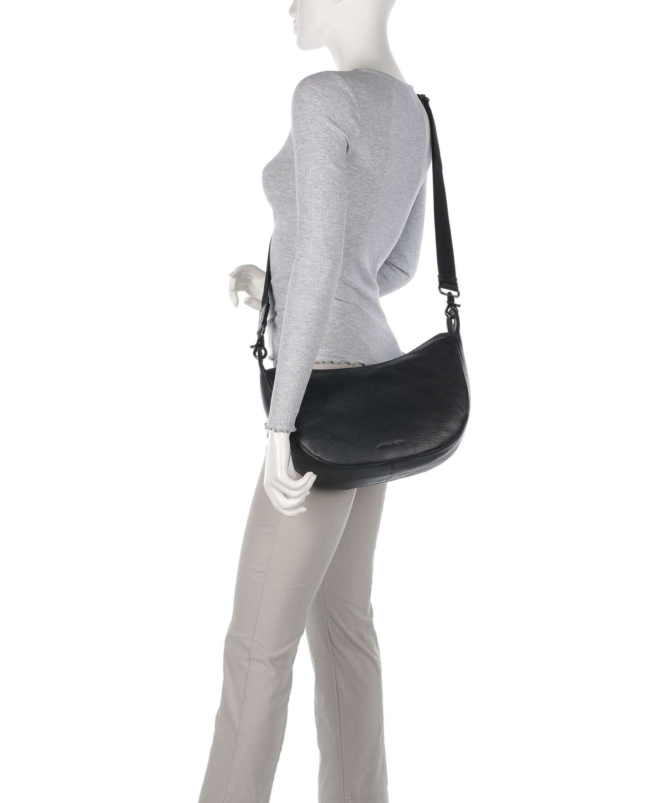 Mandarina Duck Mellow Leather Shoulder bag nero