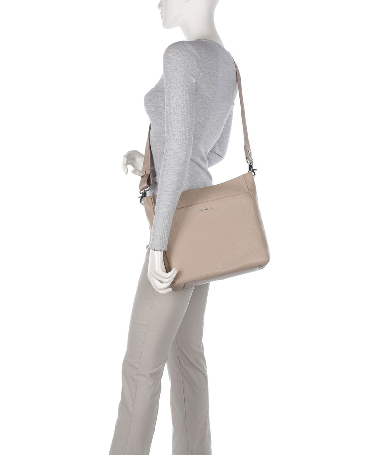 Mandarina Duck Mellow Leather Shoulder bag warm taupe