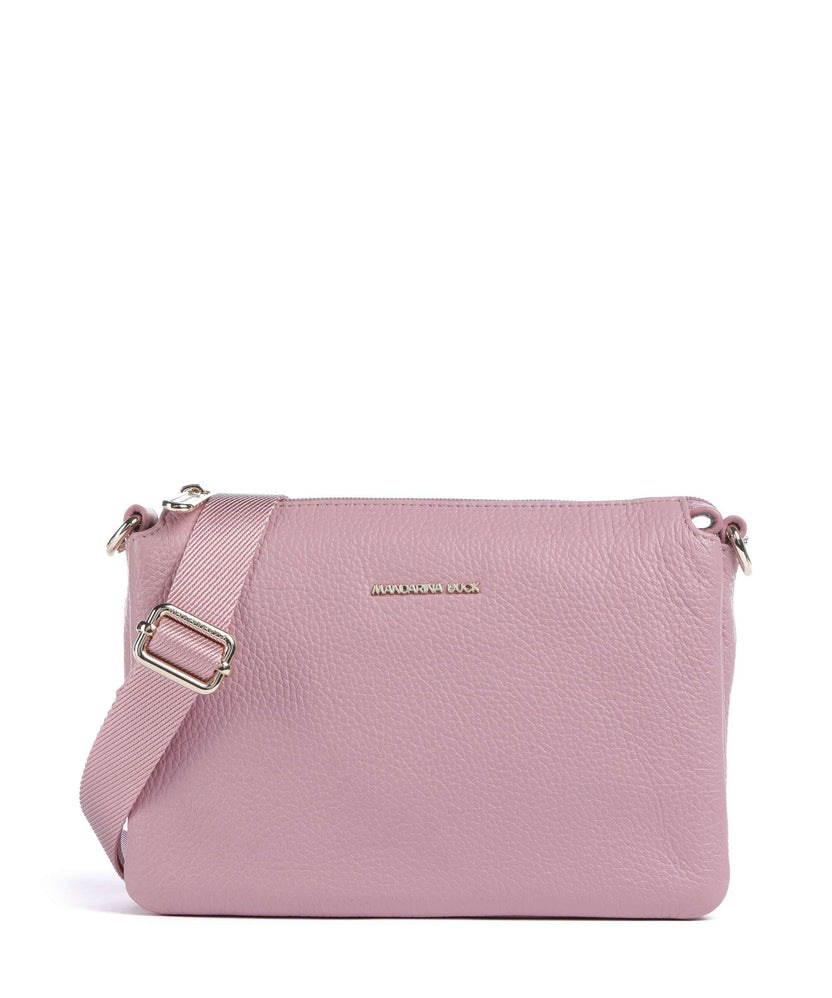 Mandarina Duck Mellow Leather Crossbody bag lilac rose