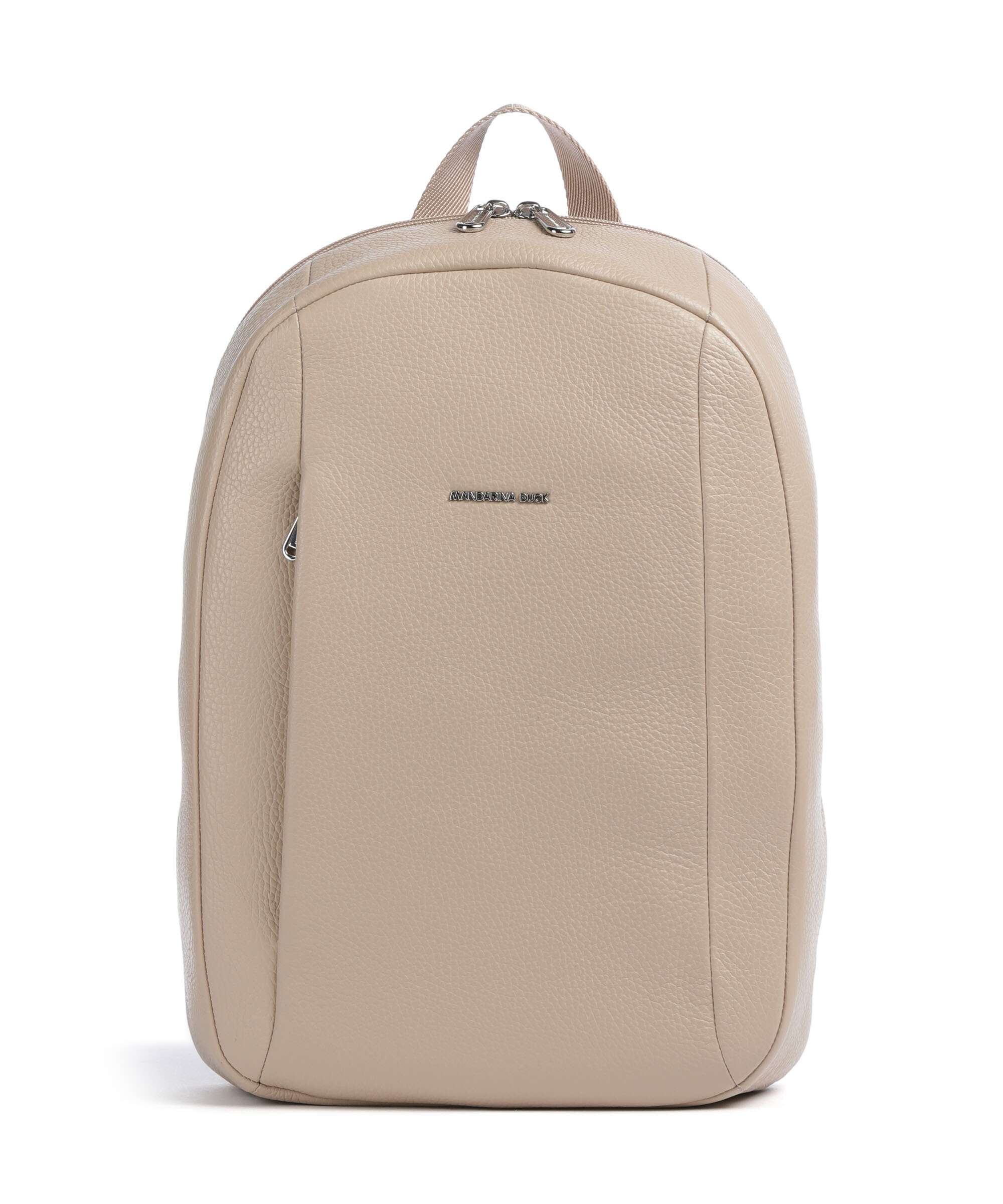 Mandarina Duck Mellow Leather Backpack warm taupe