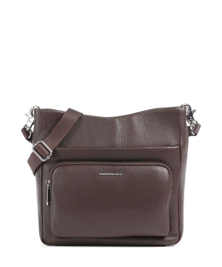 Mandarina Duck Mellow Leather Crossbody bag espresso