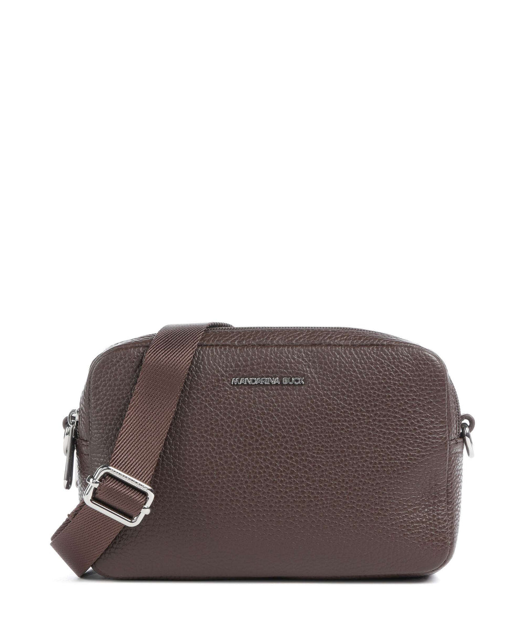 Mandarina Duck Mellow Leather Crossbody bag espresso