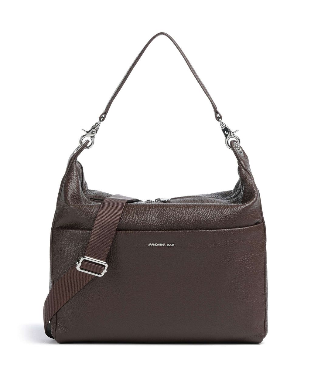 Mandarina Duck Mellow Leather Hobo bag espresso