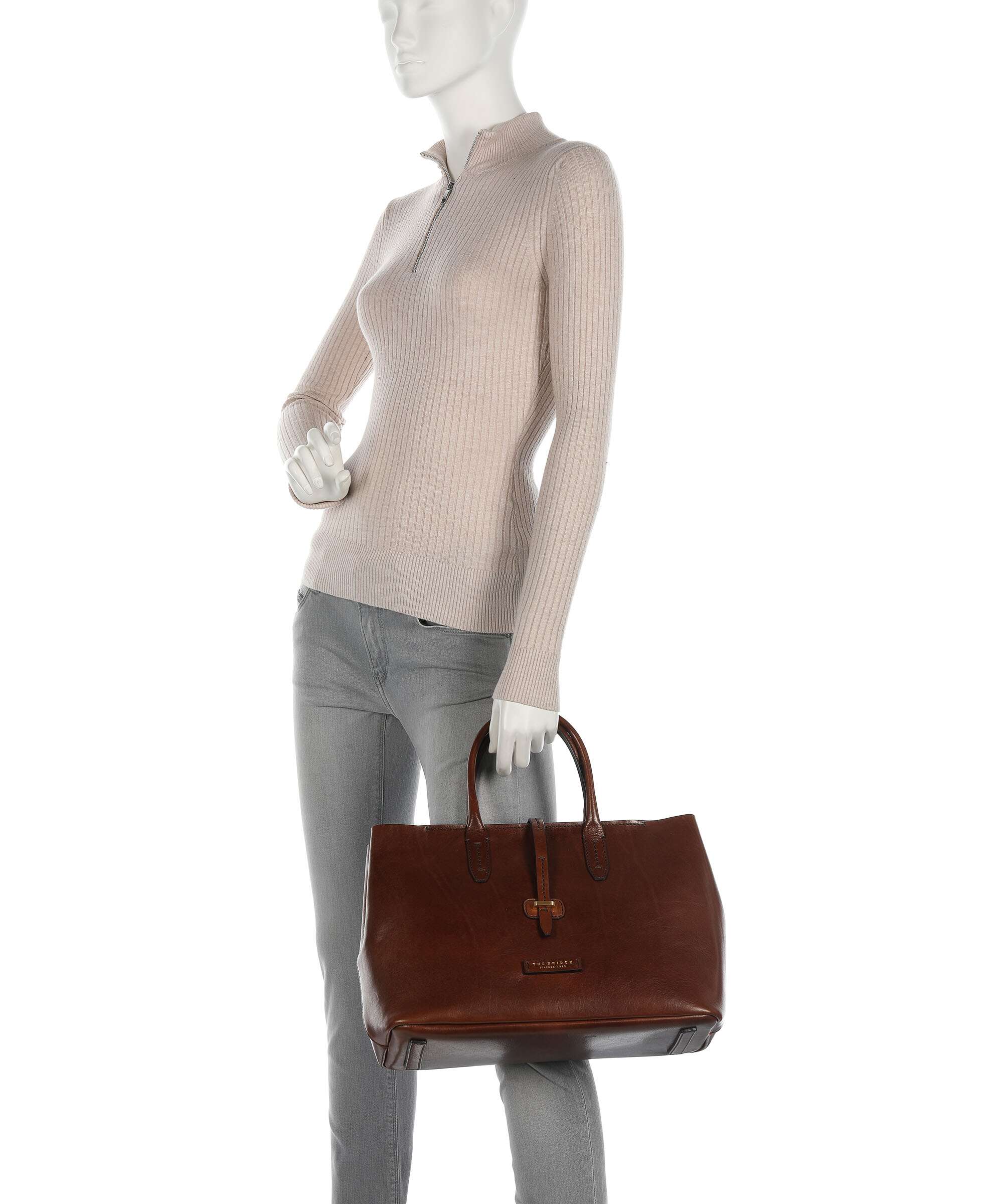 The Bridge Dalston Handbag marrone
