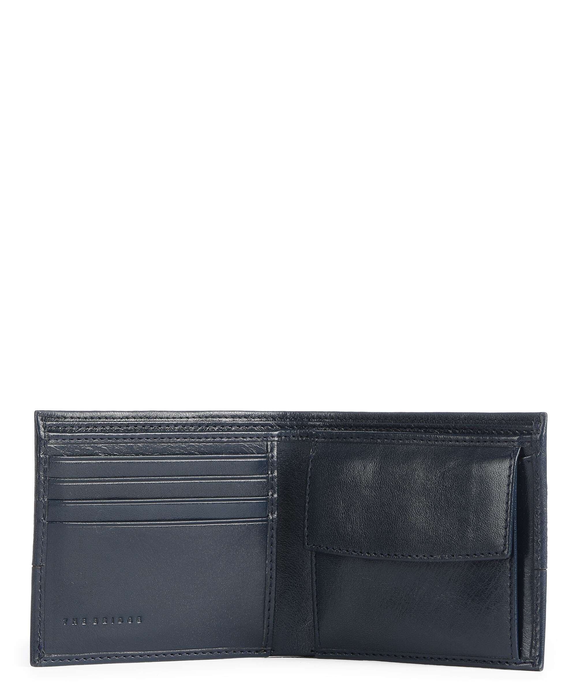 The Bridge Damiano Wallet dunkelblau