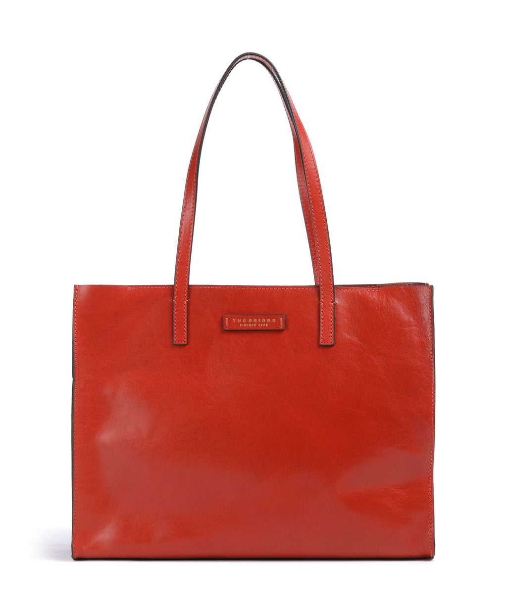 The Bridge Mirra Tote bag burnt orange