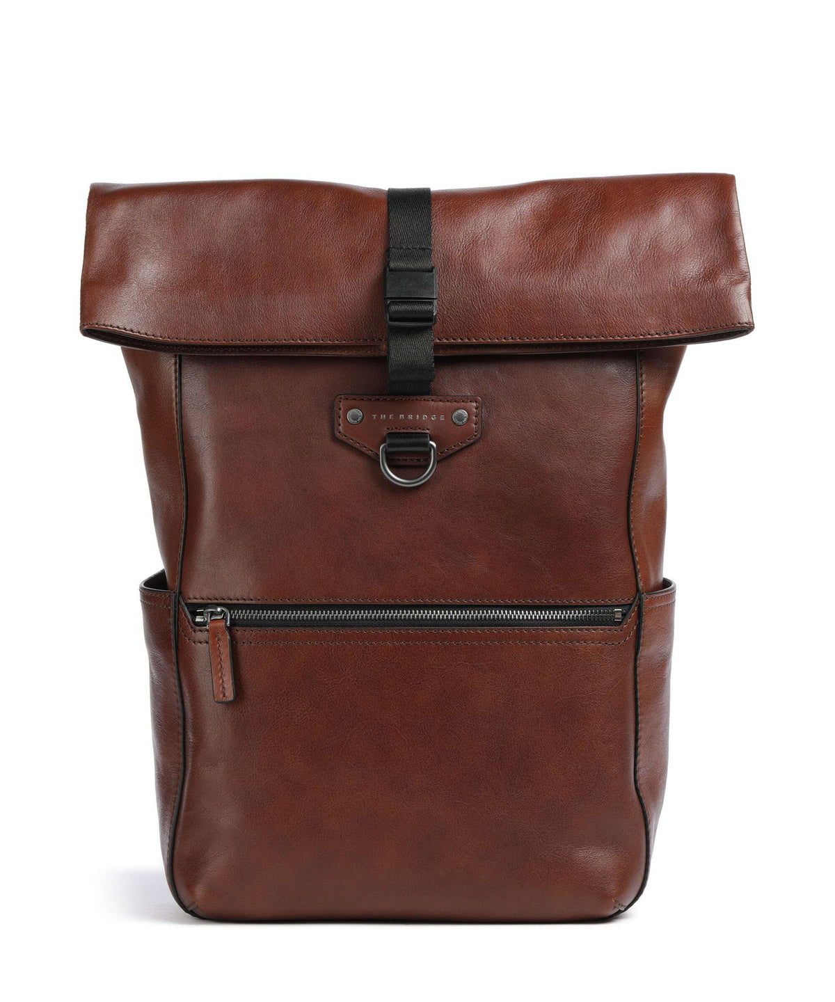 The Bridge Iacopo Rolltop backpack marrone/rut scamosciato opaco