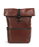 The Bridge Iacopo Rolltop ryggsäck marrone/rut scamosciato opaco