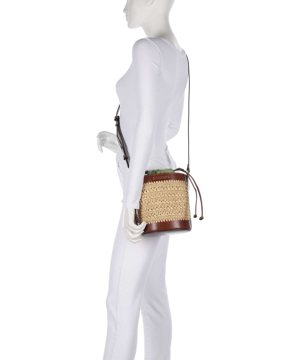 The Bridge Luna Bucket bag marrone