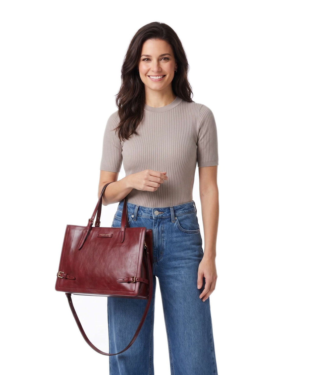 The Bridge Monica Handbag barolo