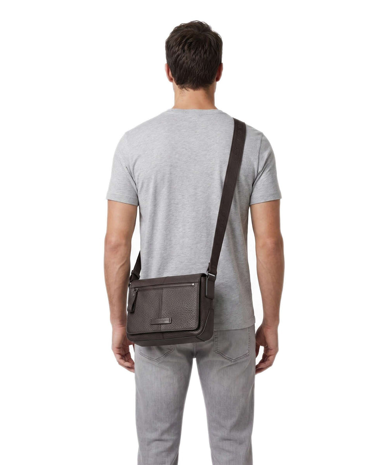 The Bridge Manfredi Messenger bag moka