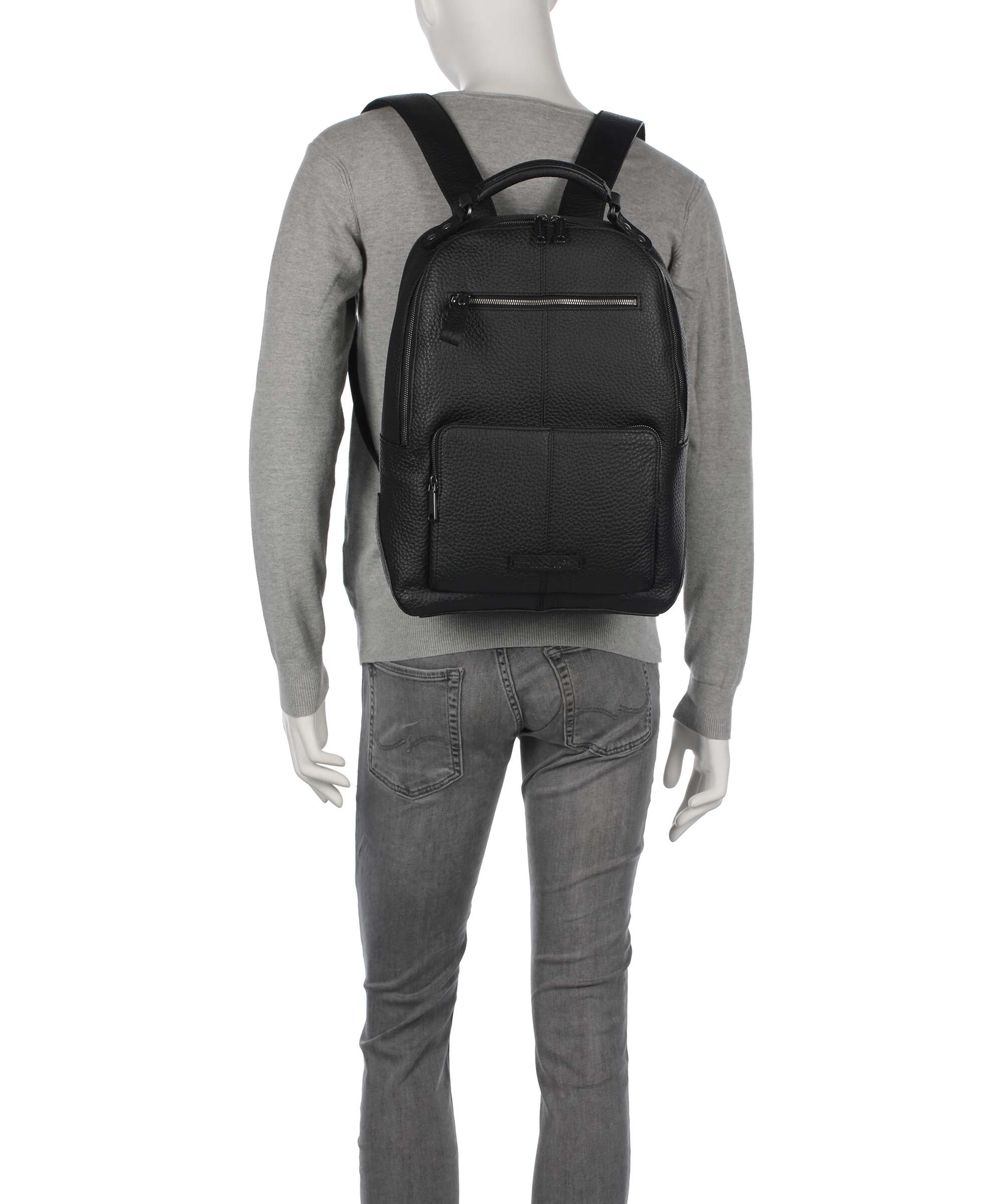 The Bridge Manfredi Backpack nero