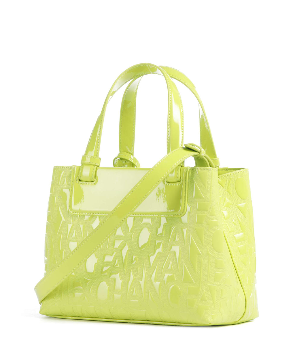 Armani Exchange Liz Patent S Handbag crystal citrus