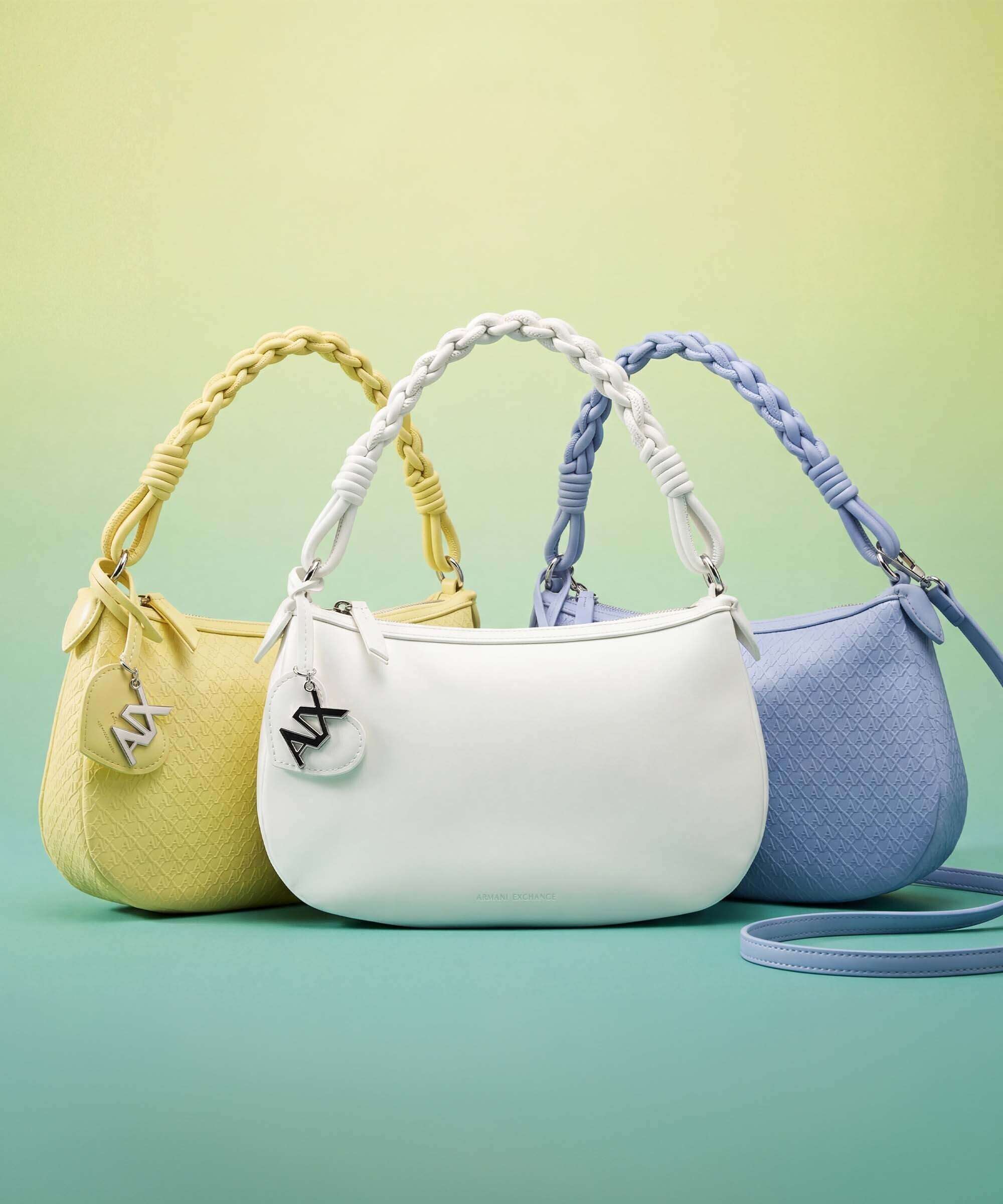 Armani Exchange Maya S Shoulder bag off white