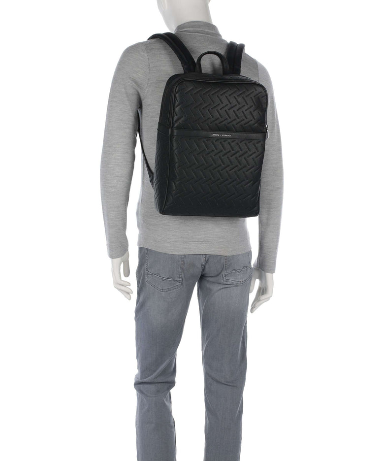 Armani Exchange Ginevra Embossed Backpack black